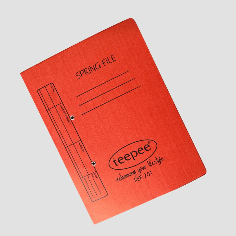TeePee Manilla Spring File - Chariken Office Express