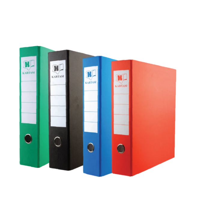 Kartasi Ringbinder PVCPaper A41441 Assorted Colours WO Index