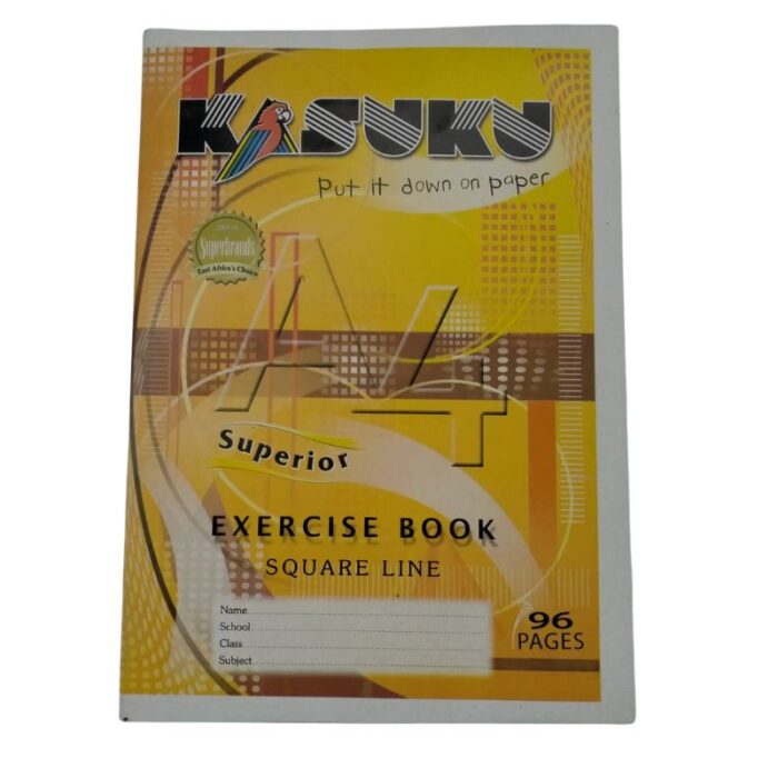 Kasuku superior A4 exercise book 96pgs square line pc