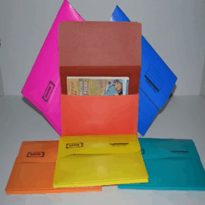 Rapid Document Wallets - Red/Yellow/Green/Blue/Orange/Pink
