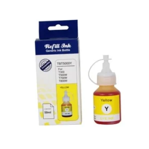 Universal 100ml Yellow Refill Ink for Brother (BT5000 Y)