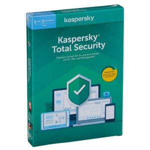 Kaspersky Total Security; 3 Devices + 1 License for Free for 1 Year